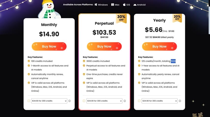 picwand online video enhancer pricing plan