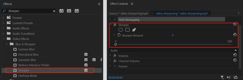 video sharpening effect tutorial