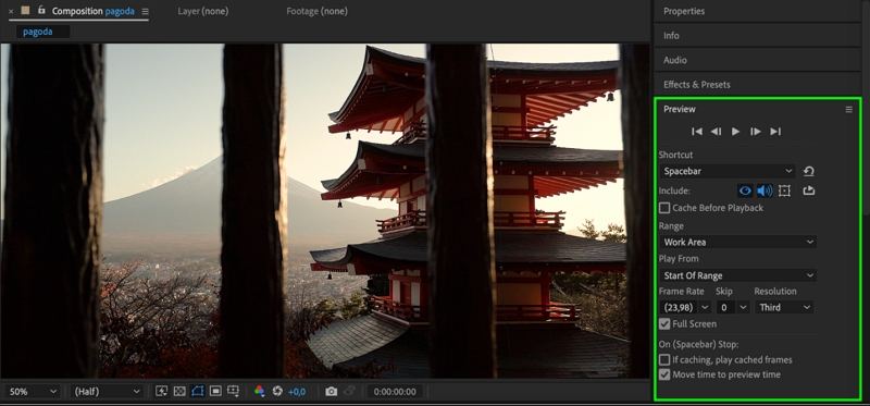 pré-visualizar efeito sharpen