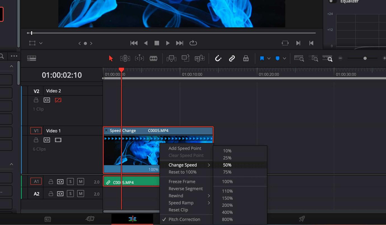 Adjust retime process and frame interpolation