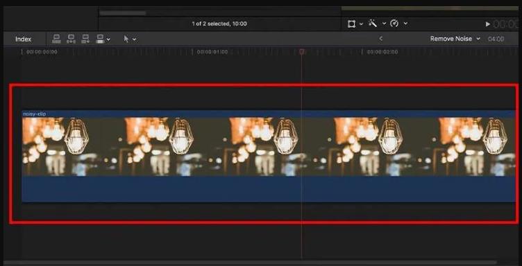 select video on the timeline