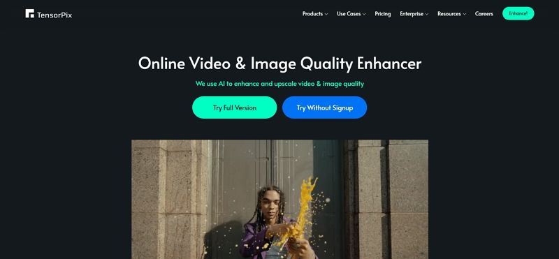 tensorpix ai video enhancer