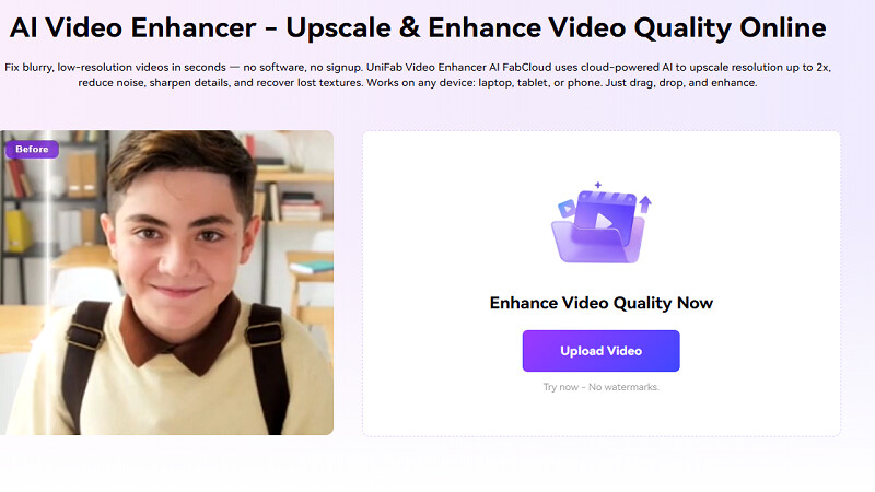 오래되고 저품질인 영상을 복원하는 UniFab AI Video Enhancer