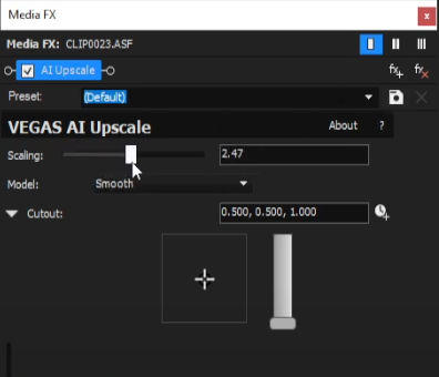 upscale video in sony