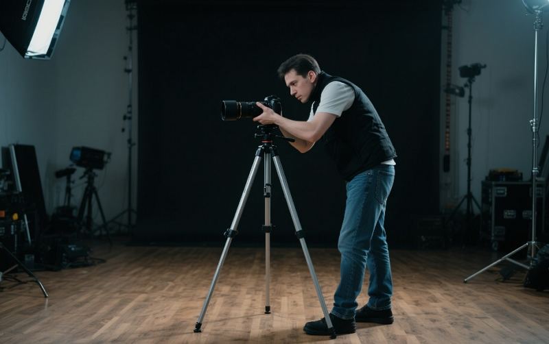 utilizing a tripod for stability