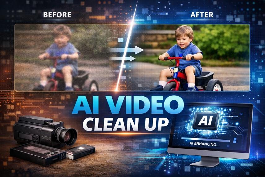 video clean up AI