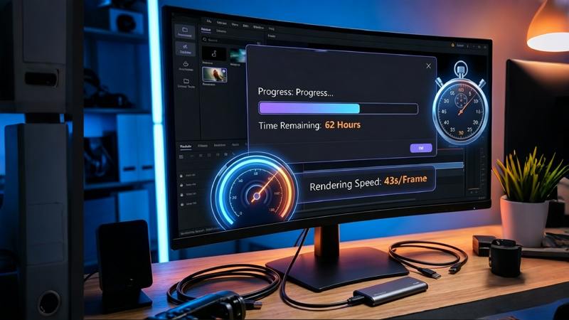video enhance ai speed slow