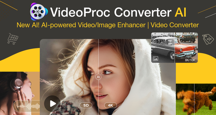 VideoProc Converter AI for AI frame interpolation and slow-motion video