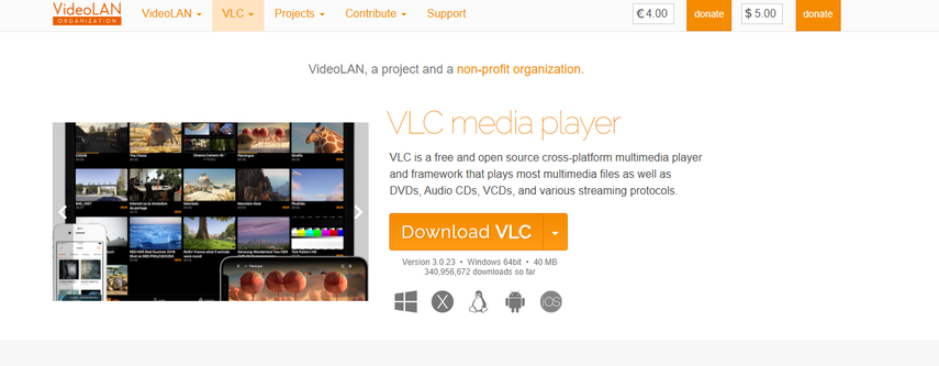 VLC Media Player brightness adjustment settings