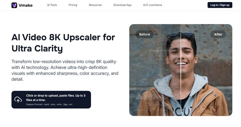 potenziatore video 8k vmake