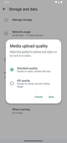 upload HD quality video on whatsapp