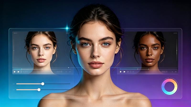 why change skin color in video