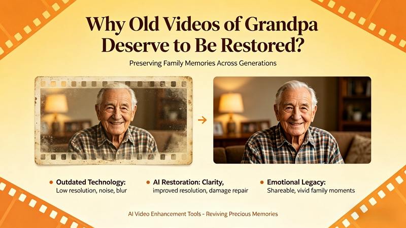 why restore old family videos grandpa