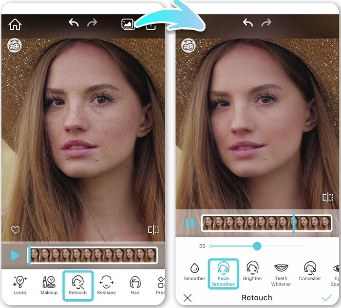 رتوش فيديو youcam