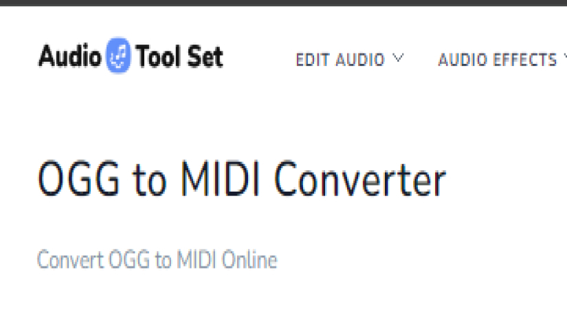 Convertir OGG to Midi vers Audio Tool Set