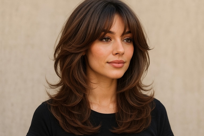 old money haircut female butterfly