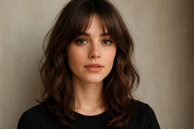 try curtain bangs old money hairstyle