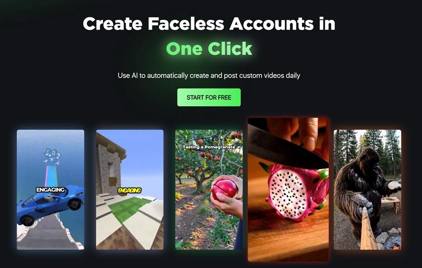 faceless.video AI generator