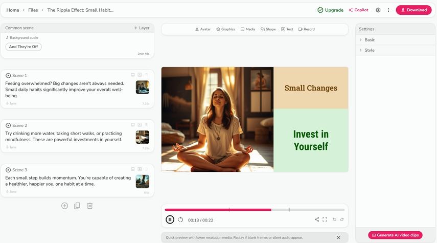 flikip scrip to video generator