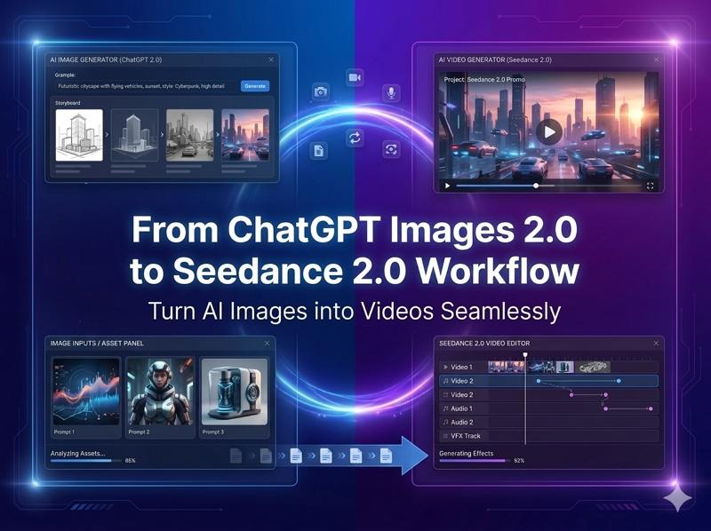 GPT Image 2.0 zu Seedance 2.0 KI-Video-Workflow: Professionelle KI-Video-Erstellung mit hoher Konsistenz