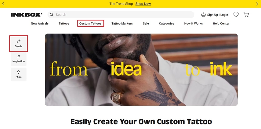 use inkbox add tattoos your picture