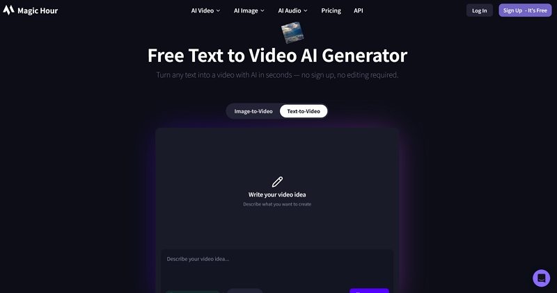 magichour free video generator no signup