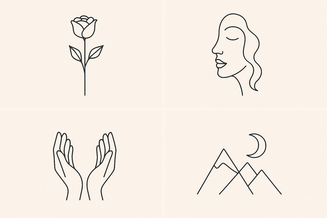 line art add tattoo to photos
