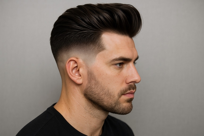 men hairstyle old money modern pompadour
