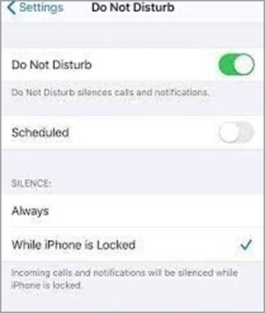 Activer le mode Ne pas déranger