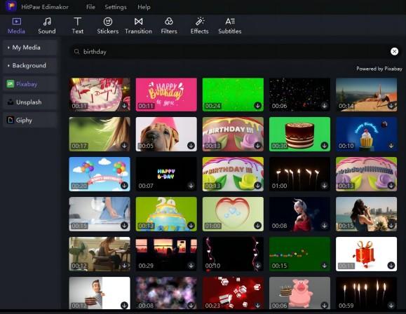 online birthday video maker free
