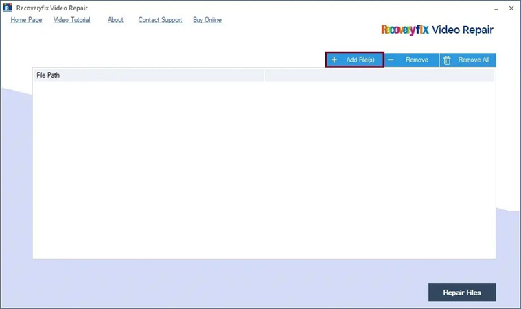 修復したい3GPファイルを追加