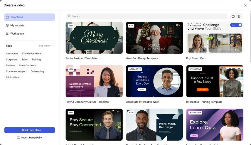 synthesia video templates