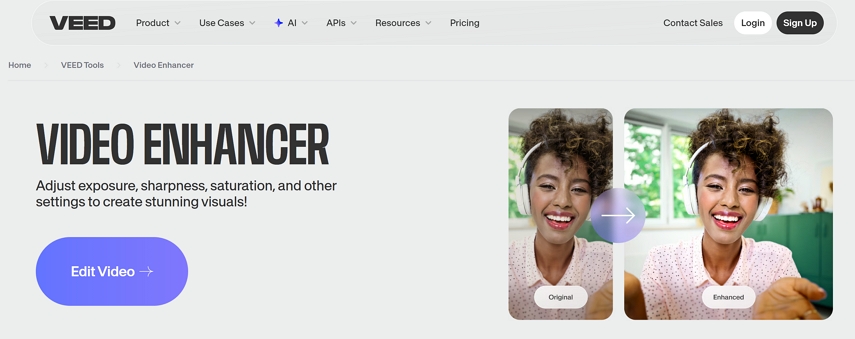 veed shopify product video upscaling