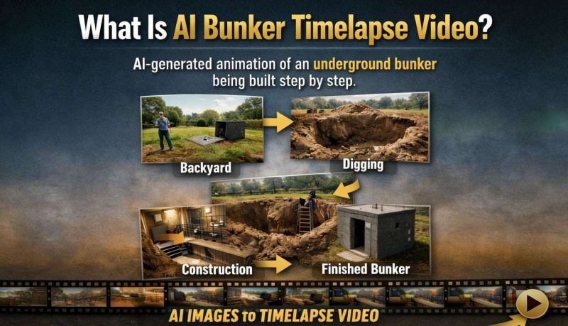 ما هو فيديو الفاصل الزمني للمخابئ بالذكاء الاصطناعي