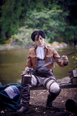 Levi Cosplay Popular Character from Attack on Titan