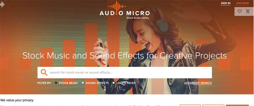 موقع ويب AudioMicro