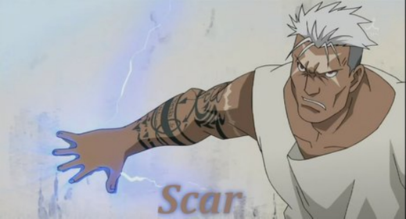 Histoires des personnages d'animes : Scar Fullmetal Alchemist