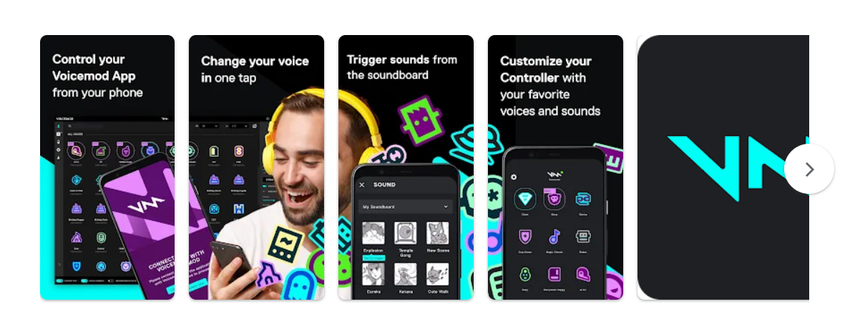 Vista de la App Voicemod