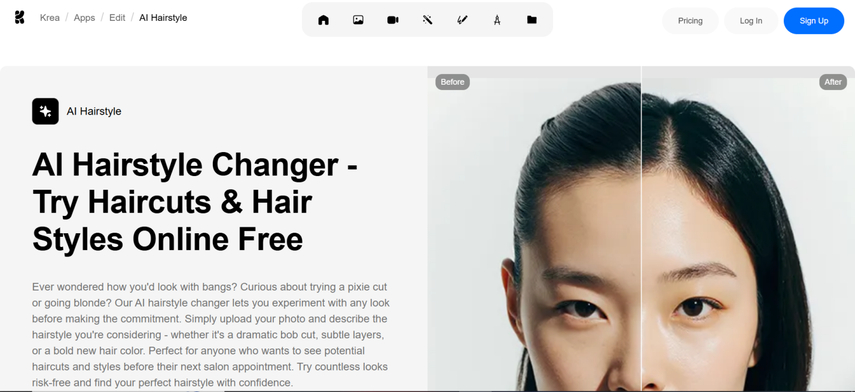 ai change hair color