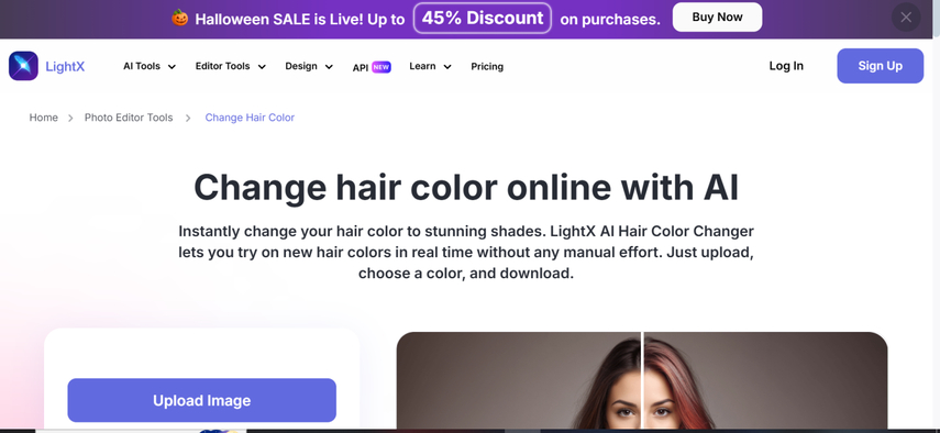ai hair color change