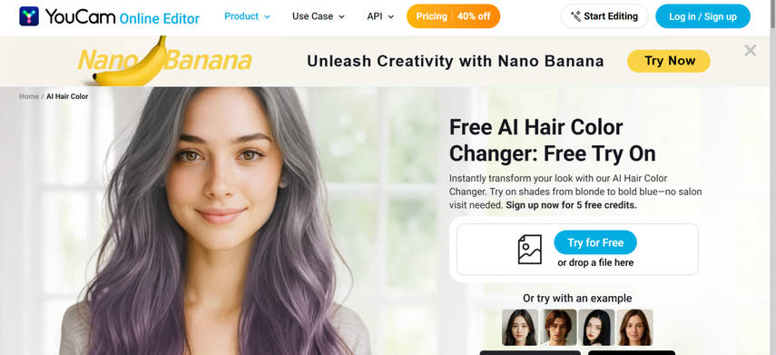 ai hair color changer free