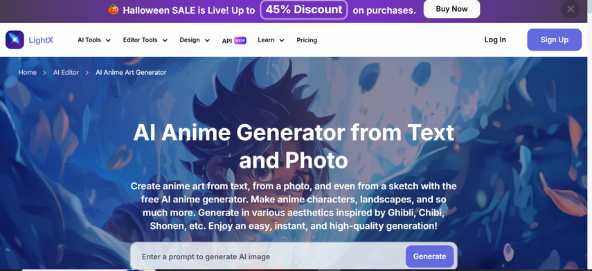 anime guy orange hair art lightx