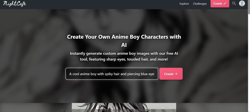 anime guy orange hair art nightcafe