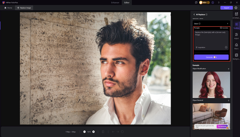 change hair color ai