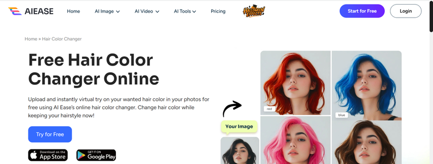 hair color change ai