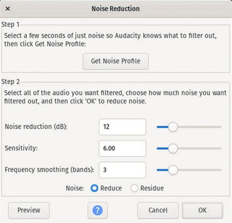 voice recorder noise cancelling