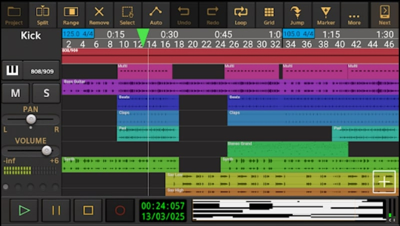 audio evolution mobile studio bearbeiten m4a dateien