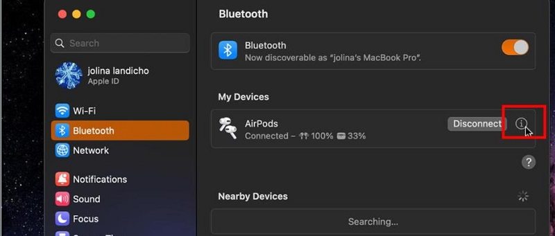 bluetooth on Mac