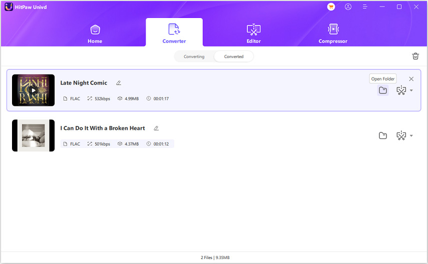 access to compressed flac audio files