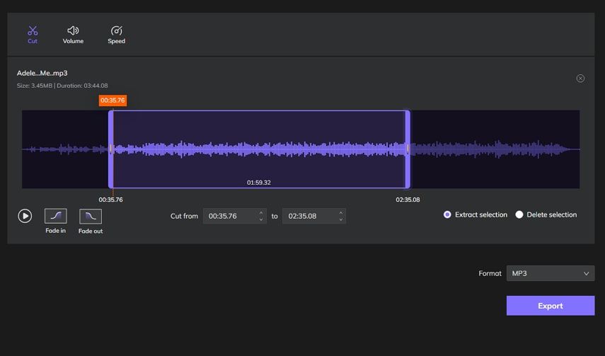 edit mp3 file online